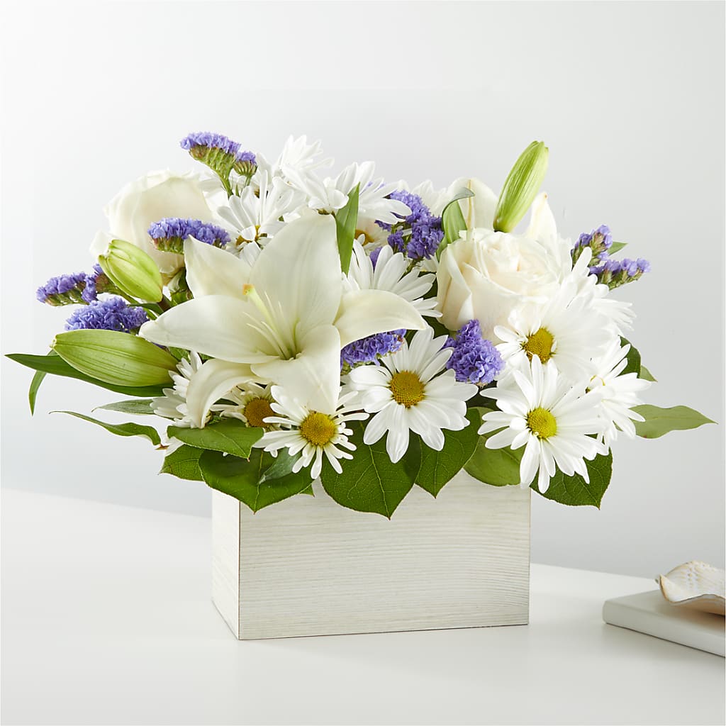 Beyond Blue Box Bouquet – Rj Flowers Design, Galloway OH