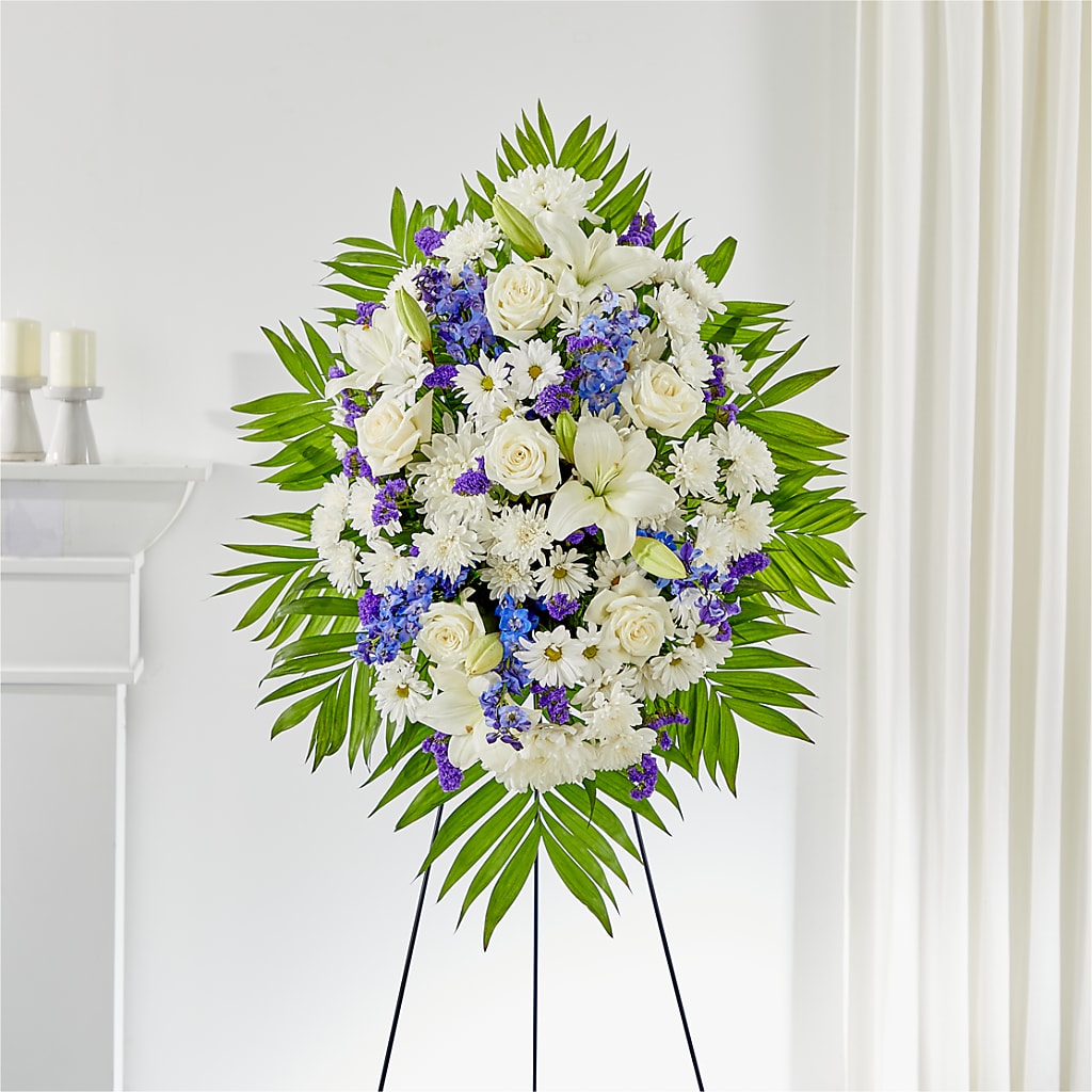 At Rest Standing Spray – Rj Flowers Design, Galloway OH
