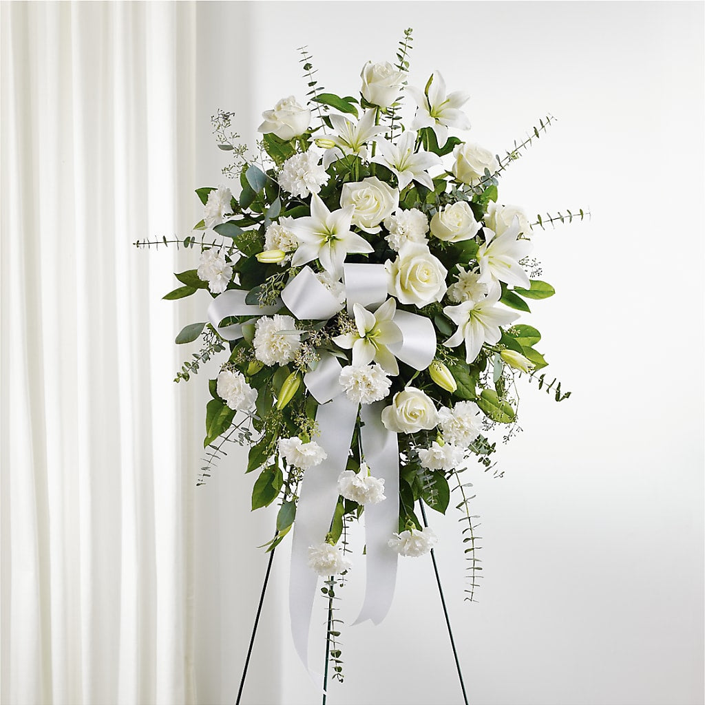 With Care Standing Spray – Rj Flowers Design, Galloway OH