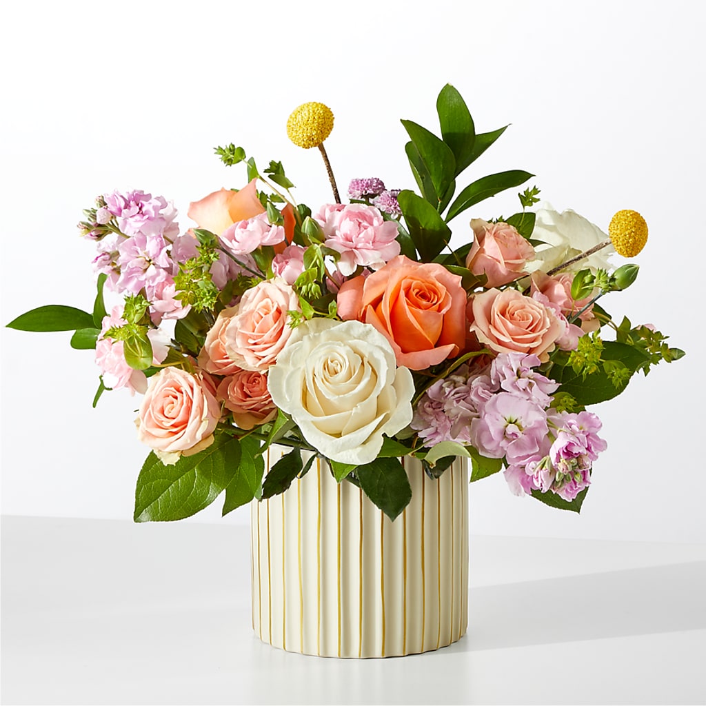 French Market Bouquet with Ivory Vase – Rj Flowers Design, Galloway OH