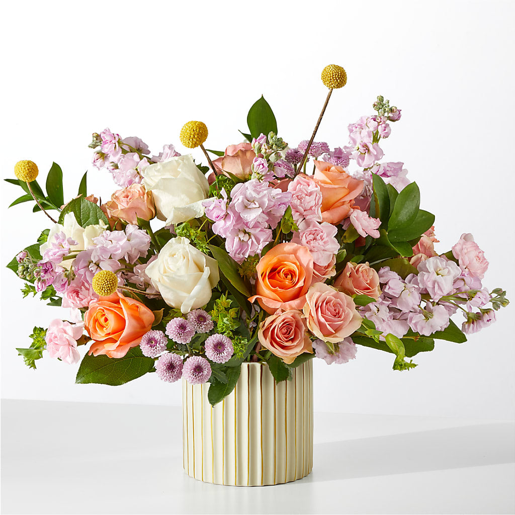 French Market Bouquet with Ivory Vase – Rj Flowers Design, Galloway OH