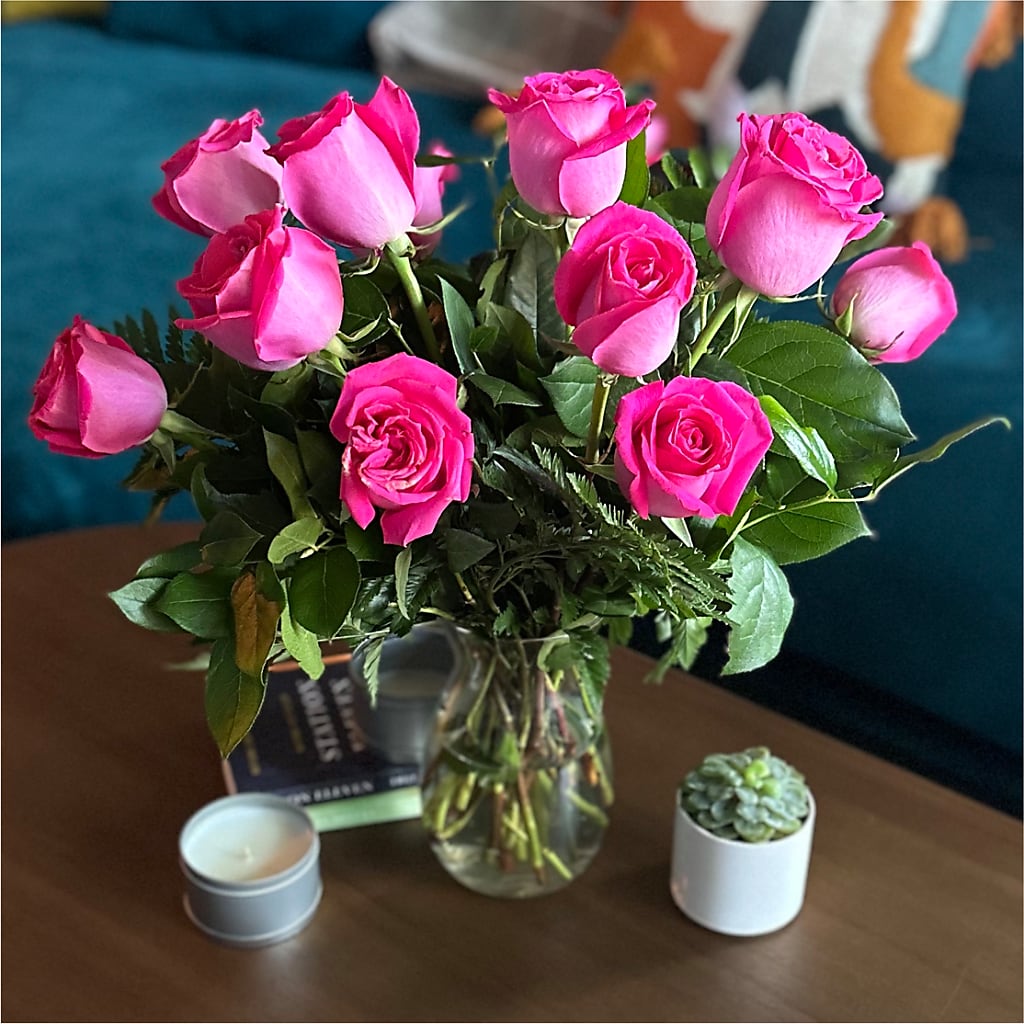 Long Stem Pink Rose Bouquet –  Rj Flowers Design, Galloway OH