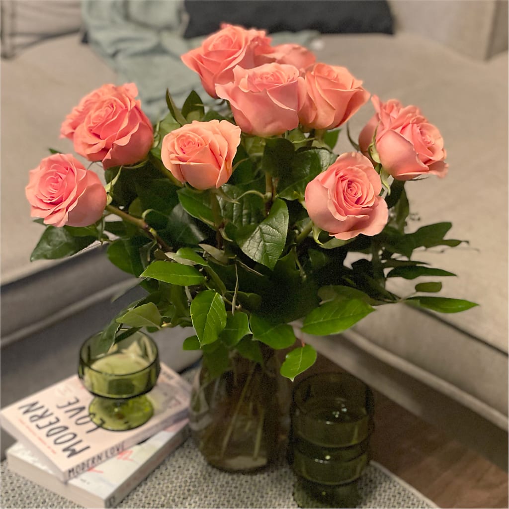 Long Stem Pink Rose Bouquet –  Rj Flowers Design, Galloway OH