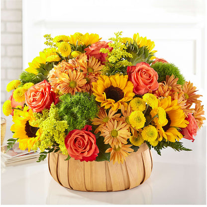 Harvest Sunflower Basket –  Rj Flowers Design, Galloway OH