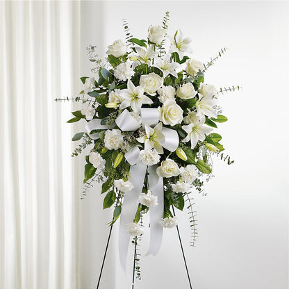With Care Standing Spray –  Rj Flowers Design, Galloway OH